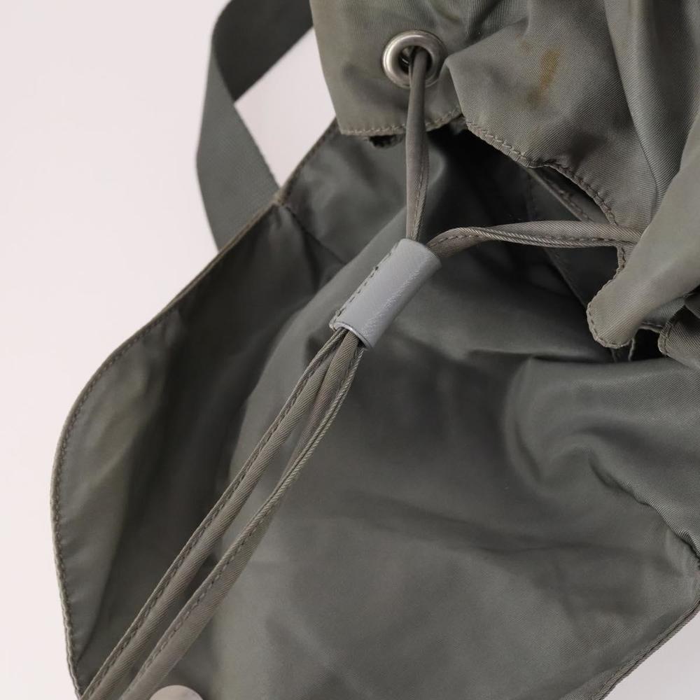 PRADA Backpack Nylon Green Silver Auth 141751 - Picture 10 of 16